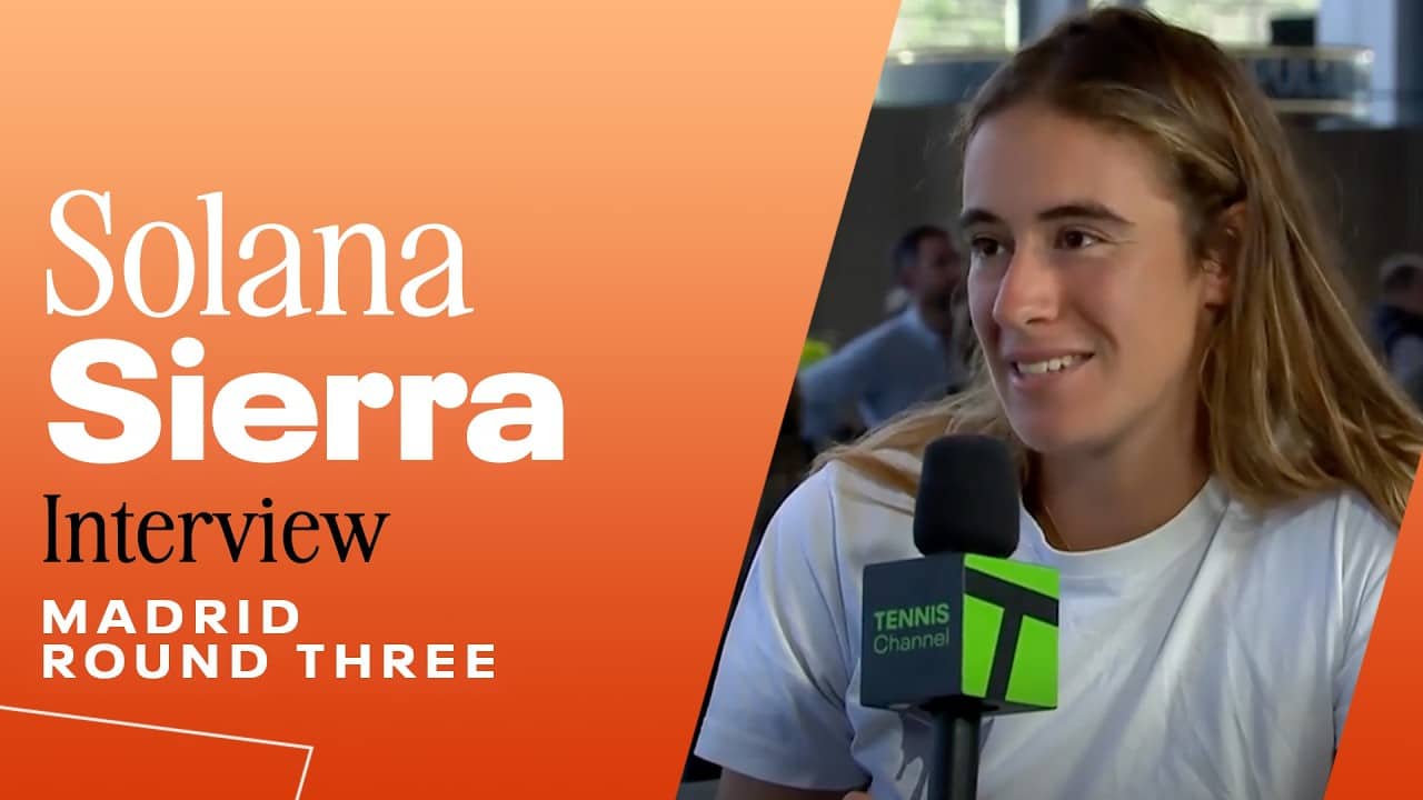 Solana Sierra on training at Rafa Nadal Academy | 2026 Madrid