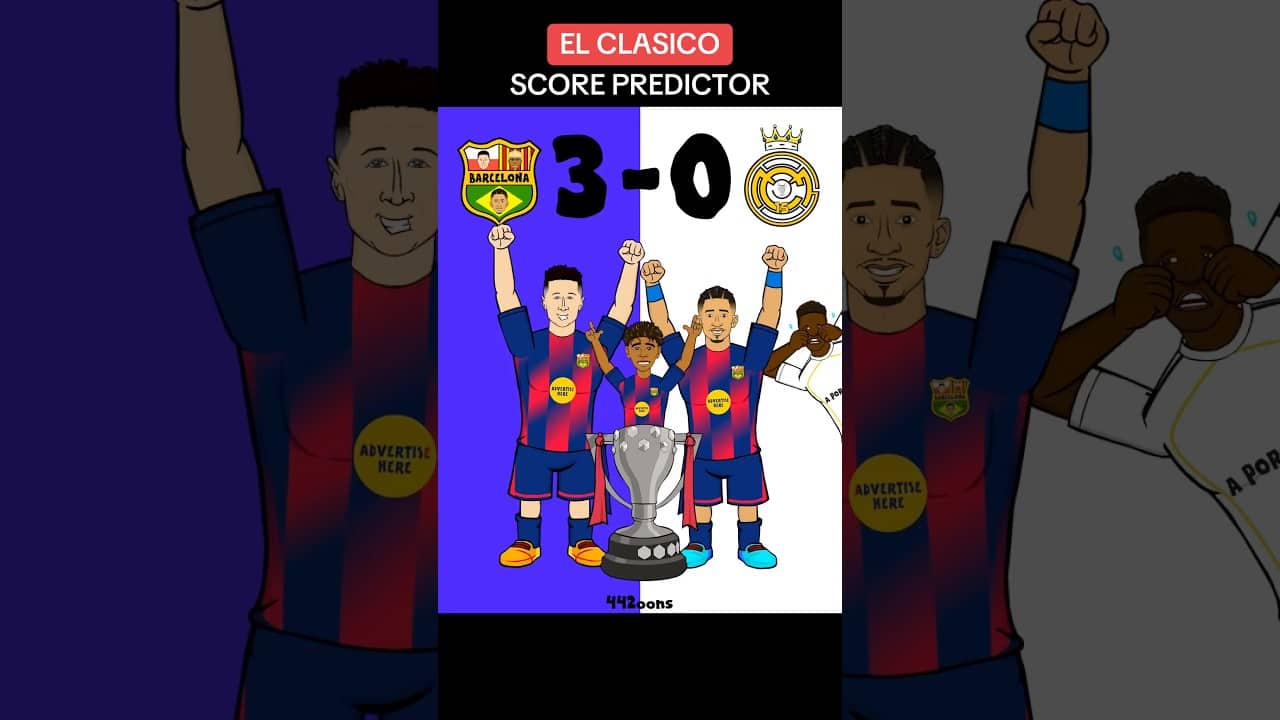 El Clasico score predictor! Fc Barcelona vs Real Madrid #elclasico #barcelona #realmadrid