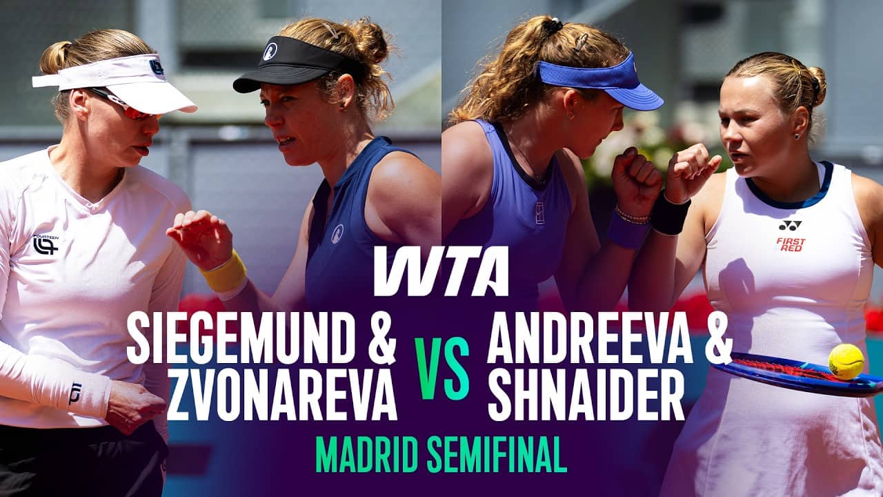 Siegemund/Zvonareva vs. Andreeva/Shnaider | 2026 Madrid Doubles Semifinal | WTA Match Highlights
