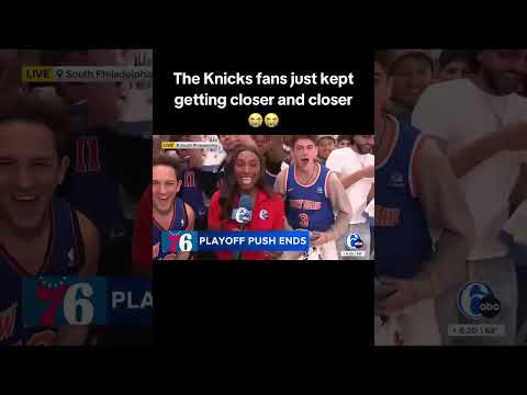 Knicks fans are hyped 🤣 (via WPVI)