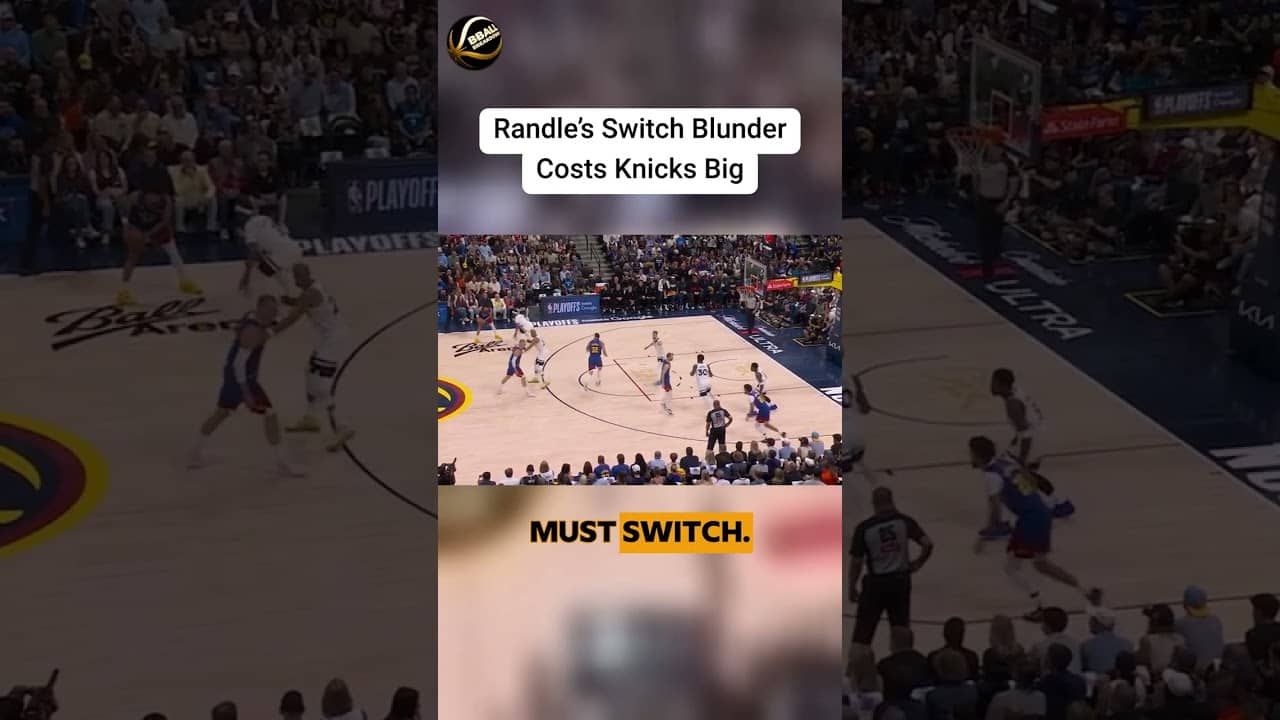 Julius Randle's Missed Switch Gave Christian Braun a Free Layup