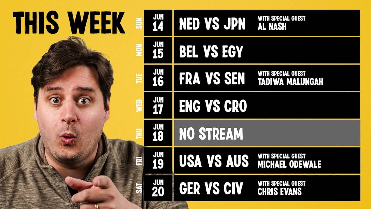 Upcoming Stream Schedule And Chat Room | Tifo Football Live!