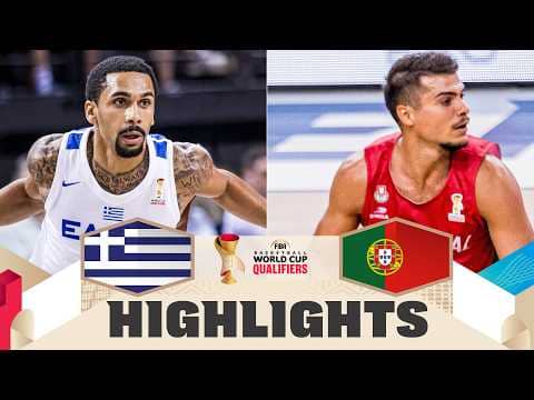 Greece 🇬🇷 v Portugal 🇵🇹 | Highlights | FIBA Basketball World Cup 2027 European Qualifiers