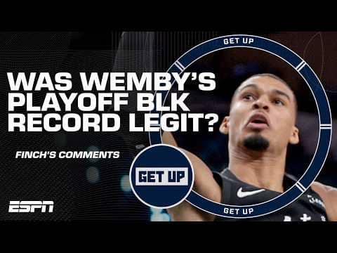 BLOCK or GOALTEND? 👀 The Get Up crew reviews Wemby’s blocks vs. Wolves in Game 1