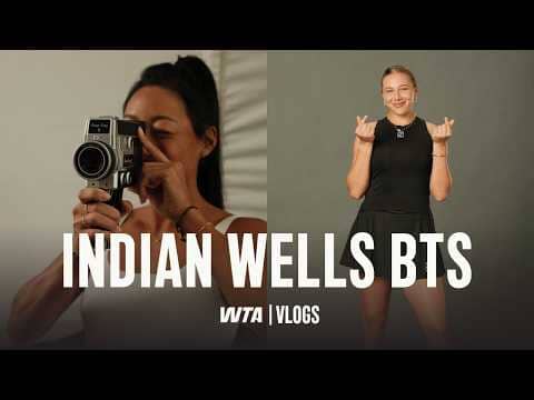 Behind the Scenes of the Indian Wells Photoshoot | WTA Vlogs Indian Wells 2026