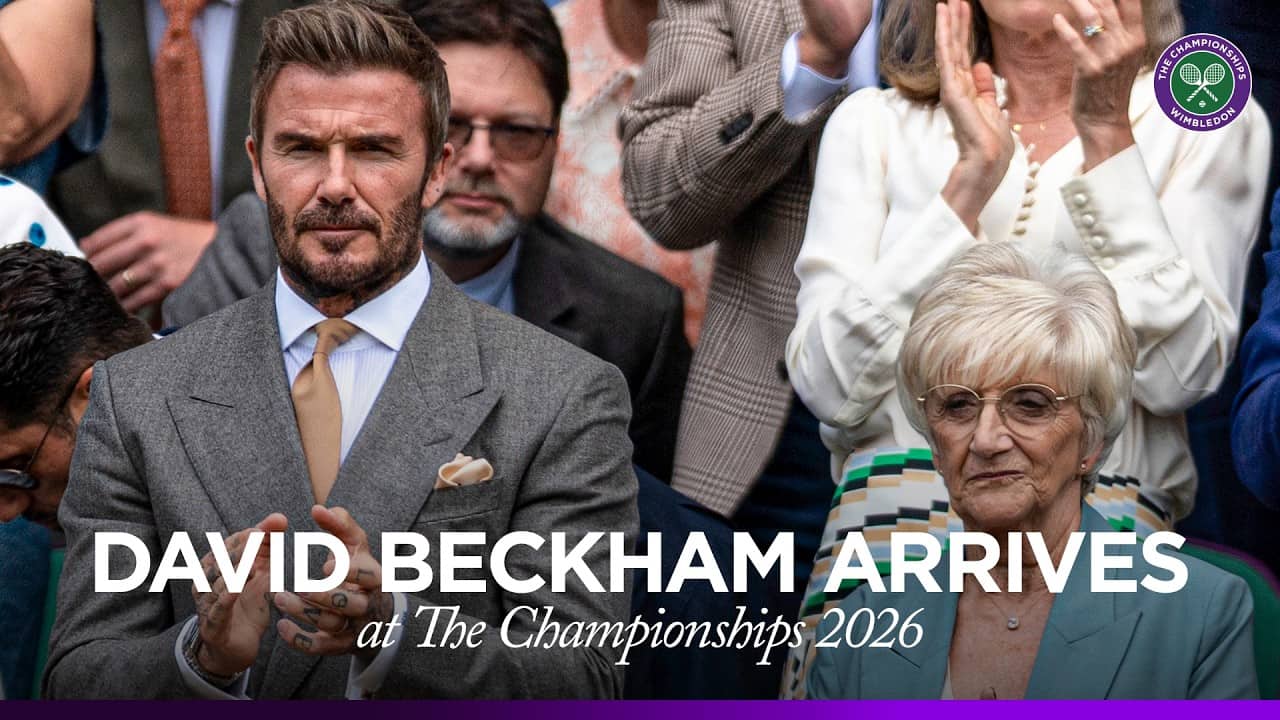 David Beckham arrives at Wimbledon ⚽️ | The Championships 2026