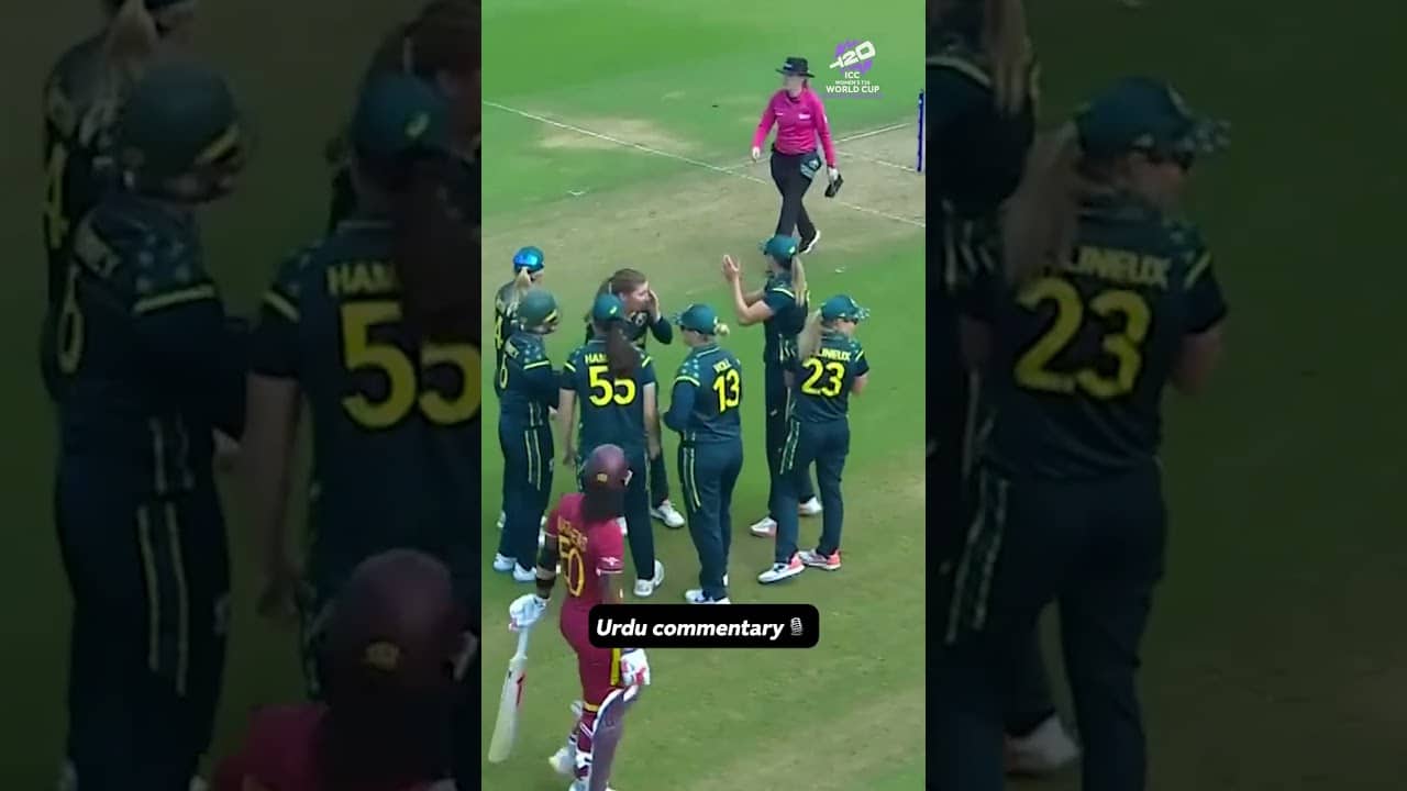 Georgia Wareham's first-ball strike that got the crucial wicket of Hayley Matthews 👌