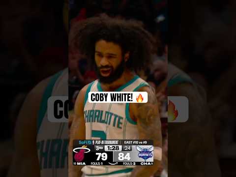 Coby White is on fire! 🔥