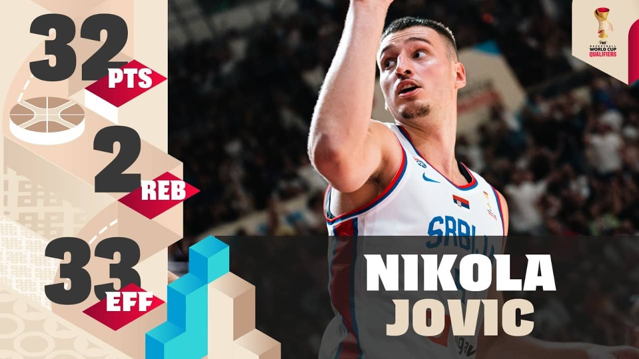 🇷🇸 Nikola Jovic MVP | Full Highlights | #FIBAWC European Qualifiers 2027