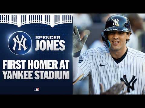 Spencer Jones drills his first homer at Yankee Stadium! 💪 | MLB Highlights