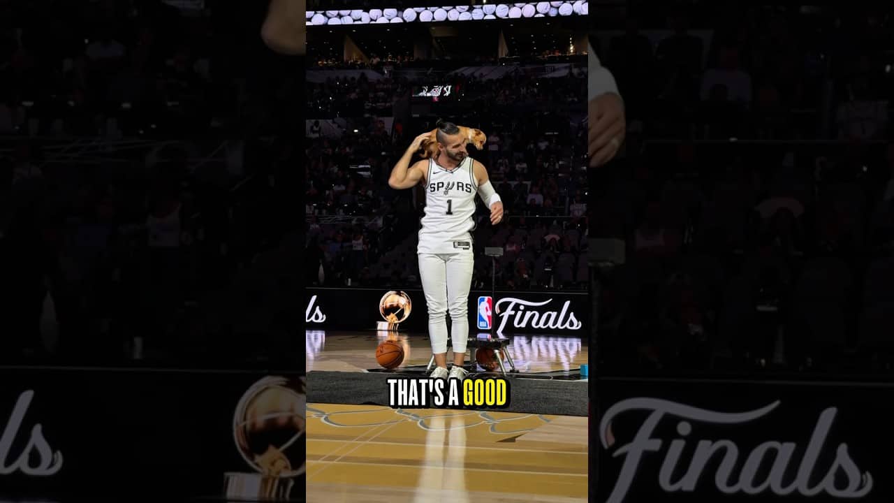 Christian & Scooby mic’d up at Game 2 of the NBA Finals in San Antonio 🔥