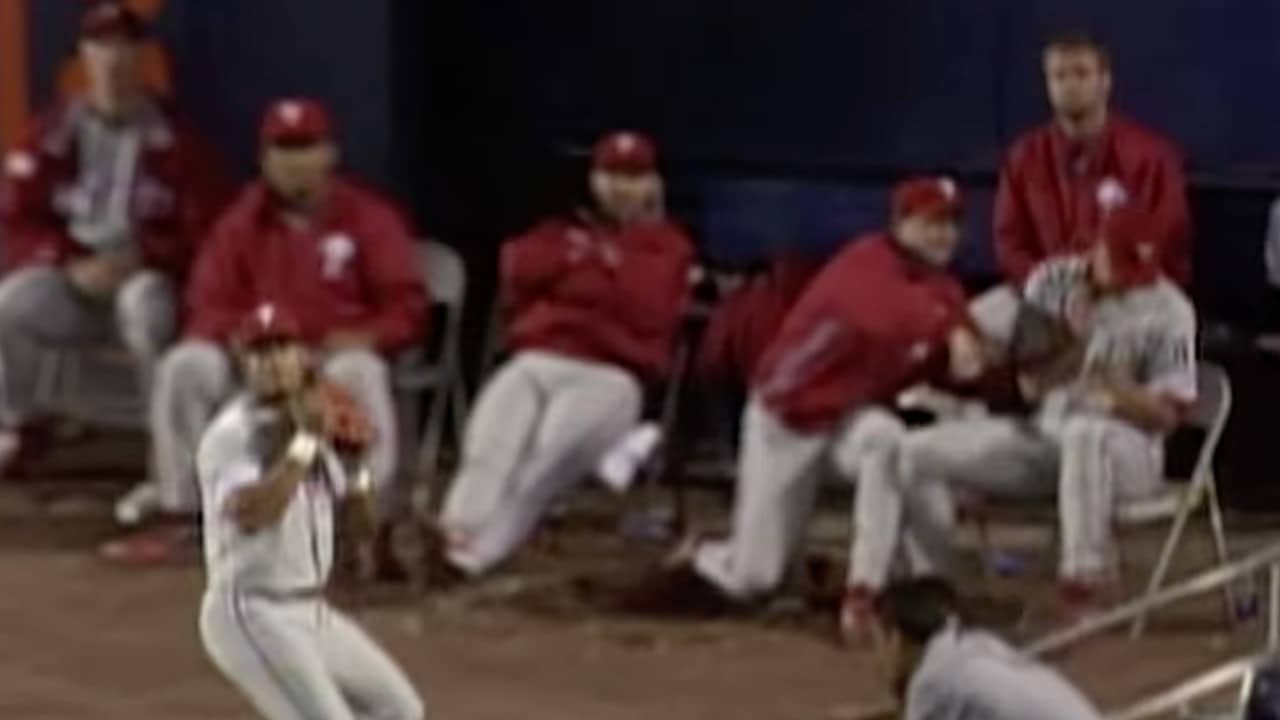 "He got Coggin in the noggin!" Dan Plesac pretends to punch fellow teammate Dave Coggin 🤣