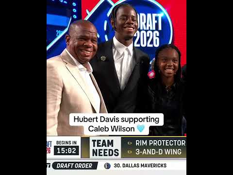 Hubert Davis supporting Caleb Wilson 🩵