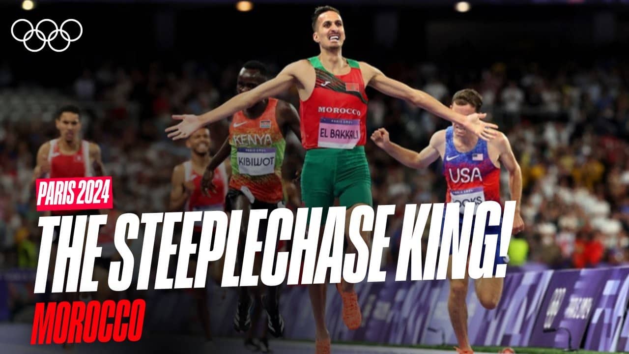El Bakkali Defends His Title! 🥇🇲🇦 | Best of Morocco at Paris 2024 | Anthems