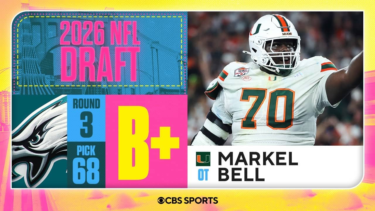 Eagles select Markel Bell in Third Round, No. 68 overall | 2026 NFL Draft Grades & Reaction