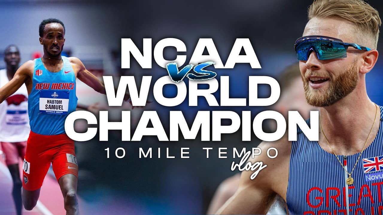 10 Mile Tempo With NCAA Champion Habtom Samuel | Josh Kerr