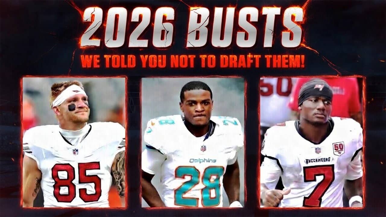 Early Busts for 2026: Players to Avoid Next Season + Kirk Cousins signs with Raiders!