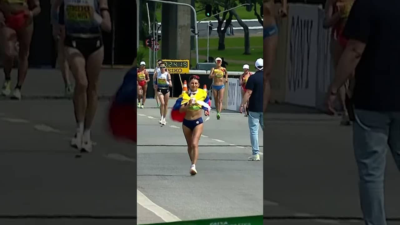 Paula Torres claimed her first global gold in the women’s marathon at the #WorlRaceWalking Champs 🏆