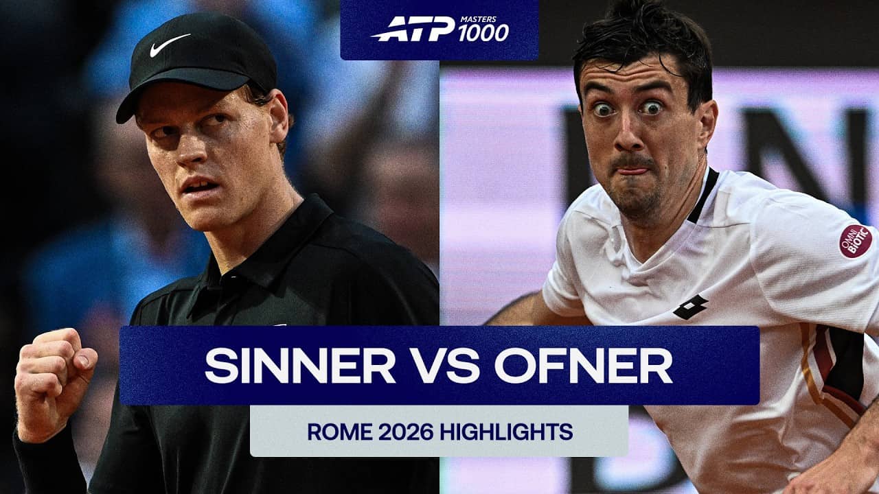 Jannik Sinner vs. Sebastian Ofner | Rome 2026 Round 2 Highlights