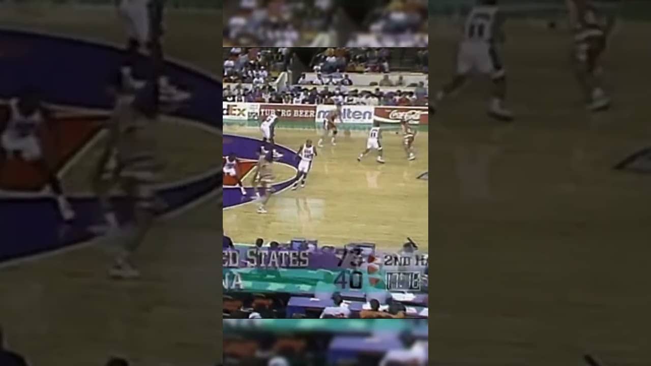 The Shaquille O'Neal & Shawn Kemp combo was a cheat code 😭 #FIBAWC