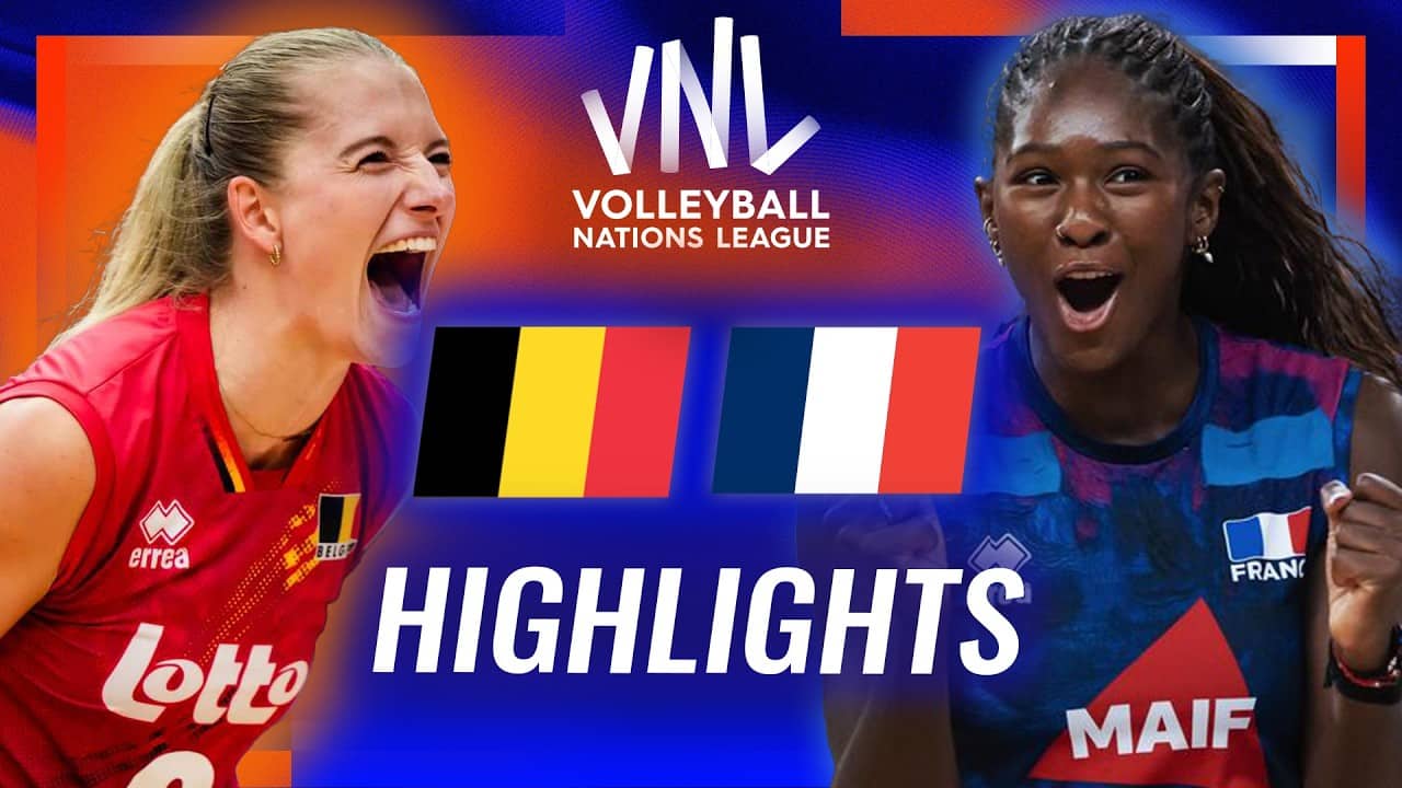 Belgium 🇧🇪 vs. France 🇫🇷 - Highlights | Week 2 | Women's VNL 2026