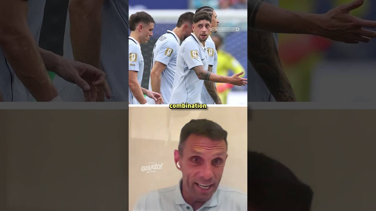 Gus Poyet reacts to Marcelo Bielsa's approach to his first World Cup match as manager 🇺🇾