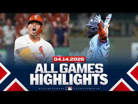 Highlights from ALL GAMES on 4/14! (Angels go B2B2B, Cards' walk-off, Toronto's thriller win, MORE!)
