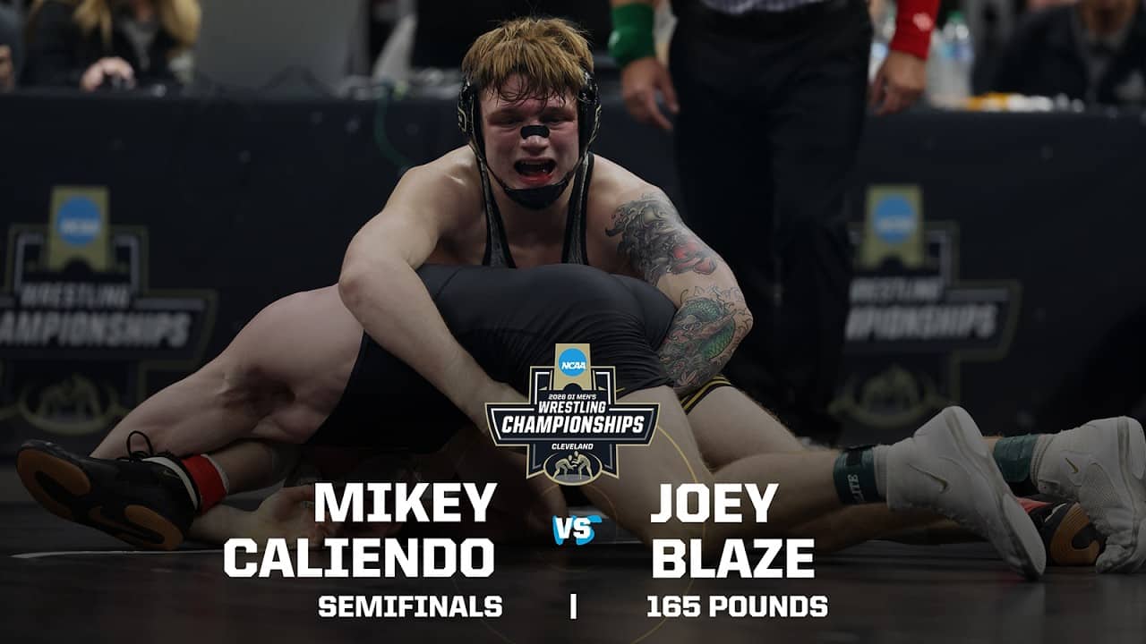 Mikey Caliendo vs. Joey Blaze: 2026 NCAA wrestling semifinals (165 pounds)