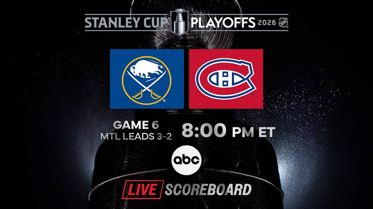👉 LIVE NHL Stanley Cup Game 6 Sabres @ Canadiens Playoffs Scoreboard & Chat  5/16 🏒🔥