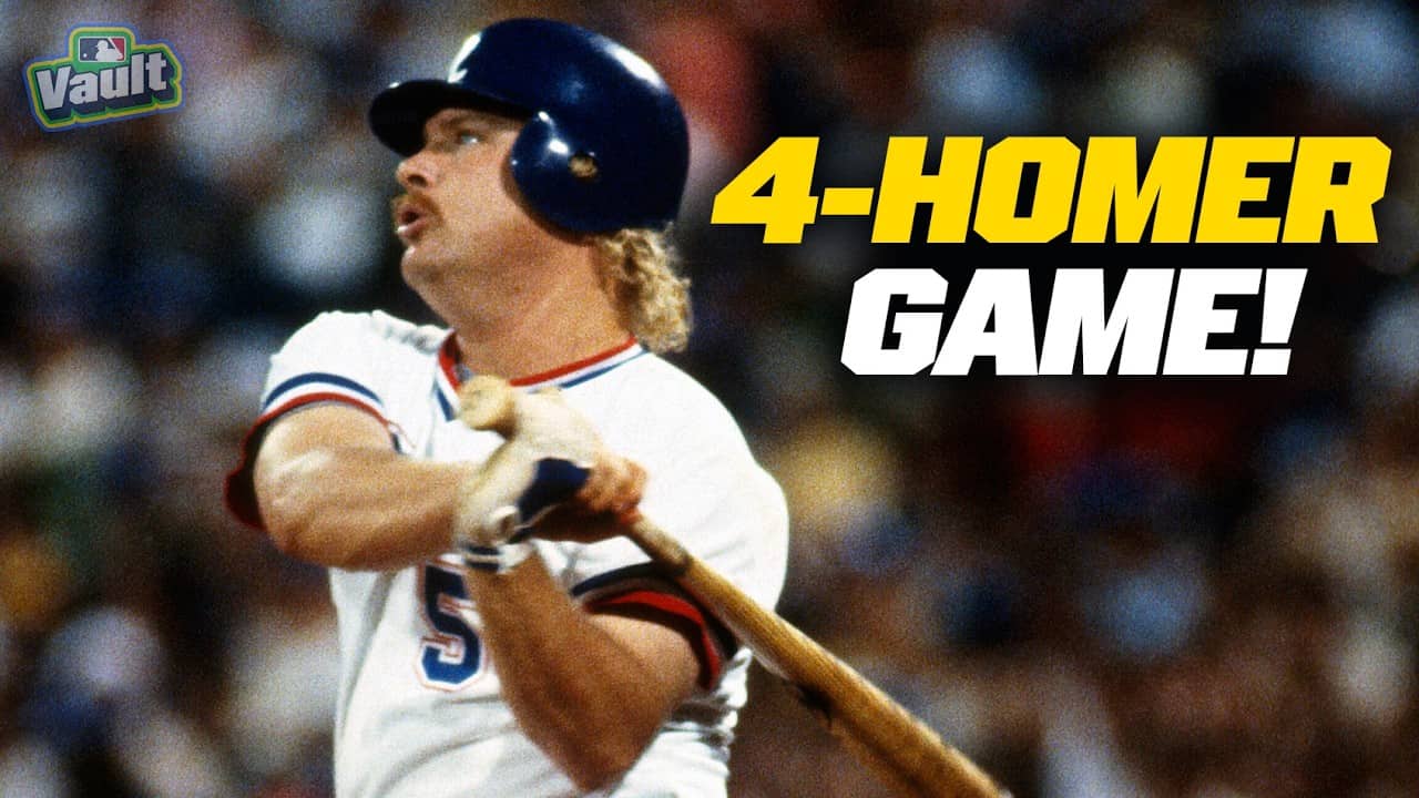 Bob Horner belts 4 home runs vs. Montreal | Braves vs. Expos, July 6, 1986