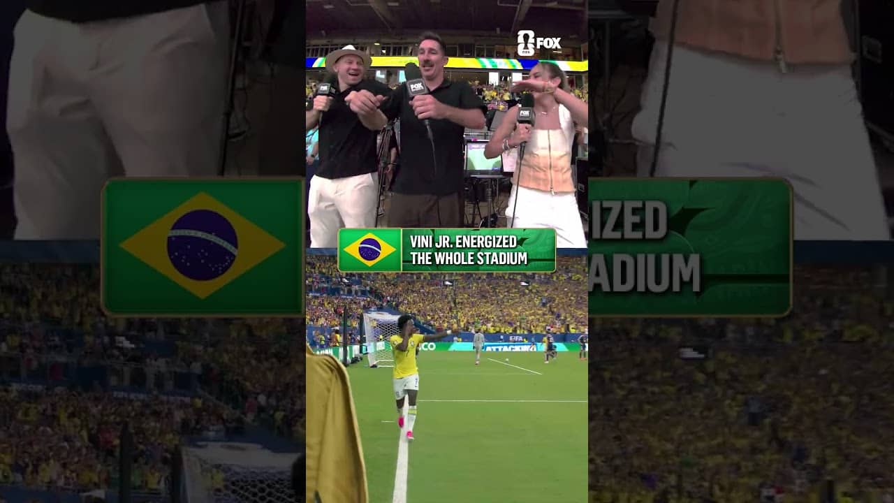Vini Jr. had everyone dancing 🇧🇷