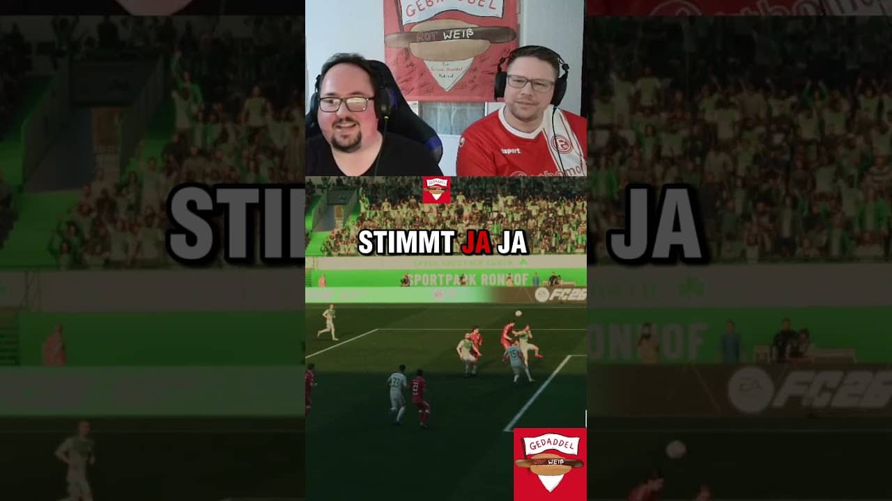 Gedaddel Rot Weiß 🎮 - Itten spielt und trifft unerlaubterweise! 🛑 #sgff95 #eafc26 #f95 #shorts