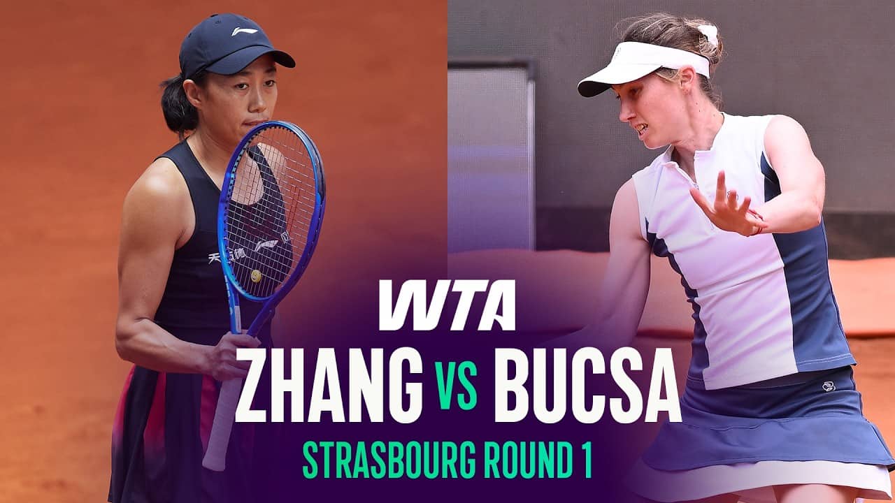 Shuai Zhang vs. Cristina Bucsa | 2026 Strasbourg Round 1 | WTA Match Highlights