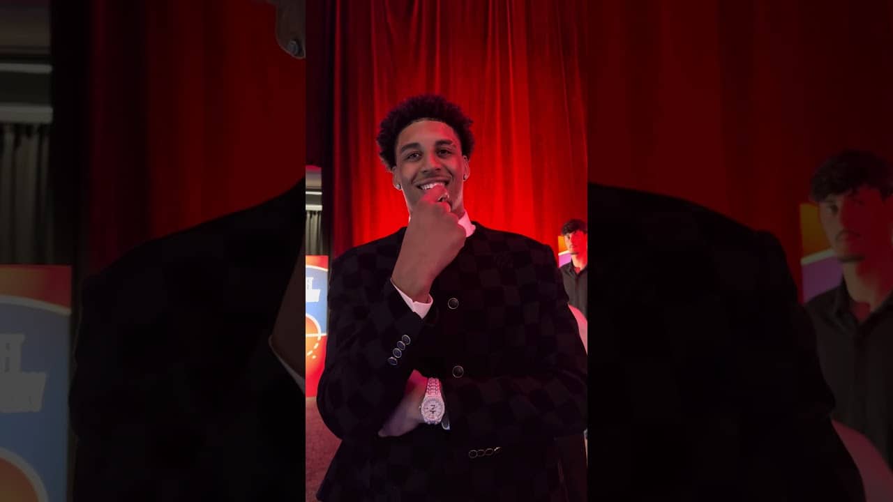 Yaxel Lendeborg immediately after the NBA Draft Lottery & thoughts on his shooting, defense & more