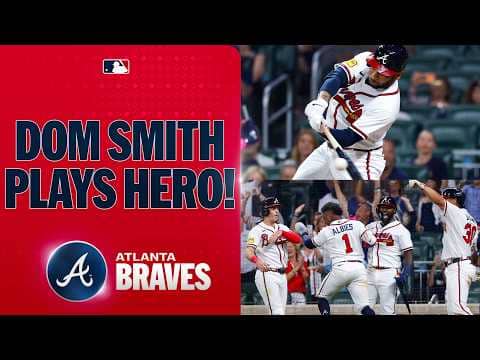 FULL 8th inning: Dominic Smith delivers a go-ahead bases-clearing double in Braves' comeback 😤
