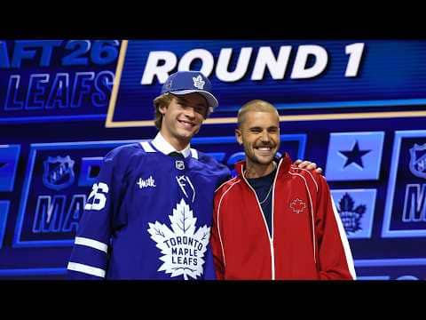 Gavin McKenna goes #1 to Leafs with help of Justin Bieber!