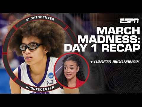 Women's March Madness Day 1 recap 🏀 + What team could be on upset alert?! 👀 | SportsCenter