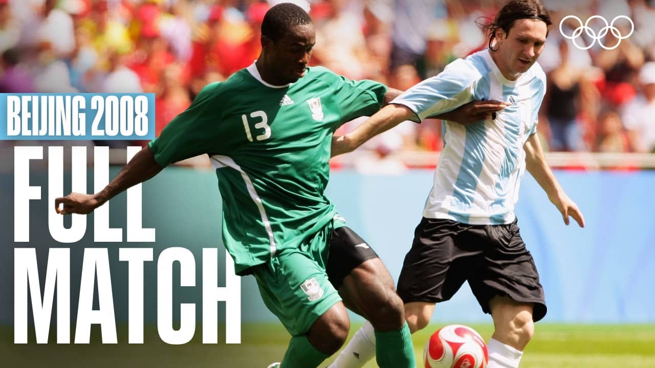 Messi Leads Argentina to Olympic Gold vs Nigeria! 🇦🇷🇳🇬 | Full Match | Beijing 2008