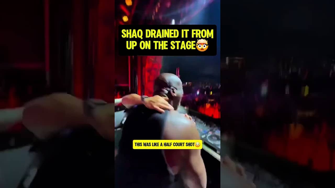 Shaq hit an INSANE shot from the stage😳