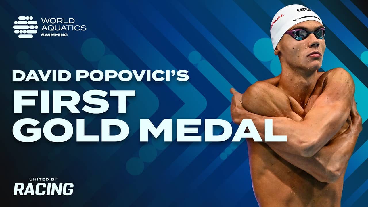 The first Gold Medal for David Popovici | World Aquatics Championships 2022 | Men's 100m Freestyle