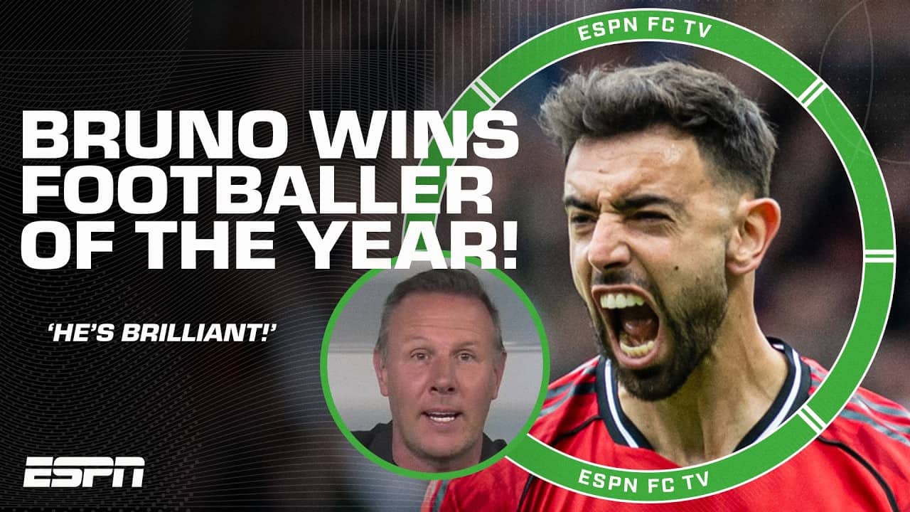 Craig Burley on Fernandes winning FWA Footballer of the Year: A SHINING LIGHT! 🌟 | ESPN FC