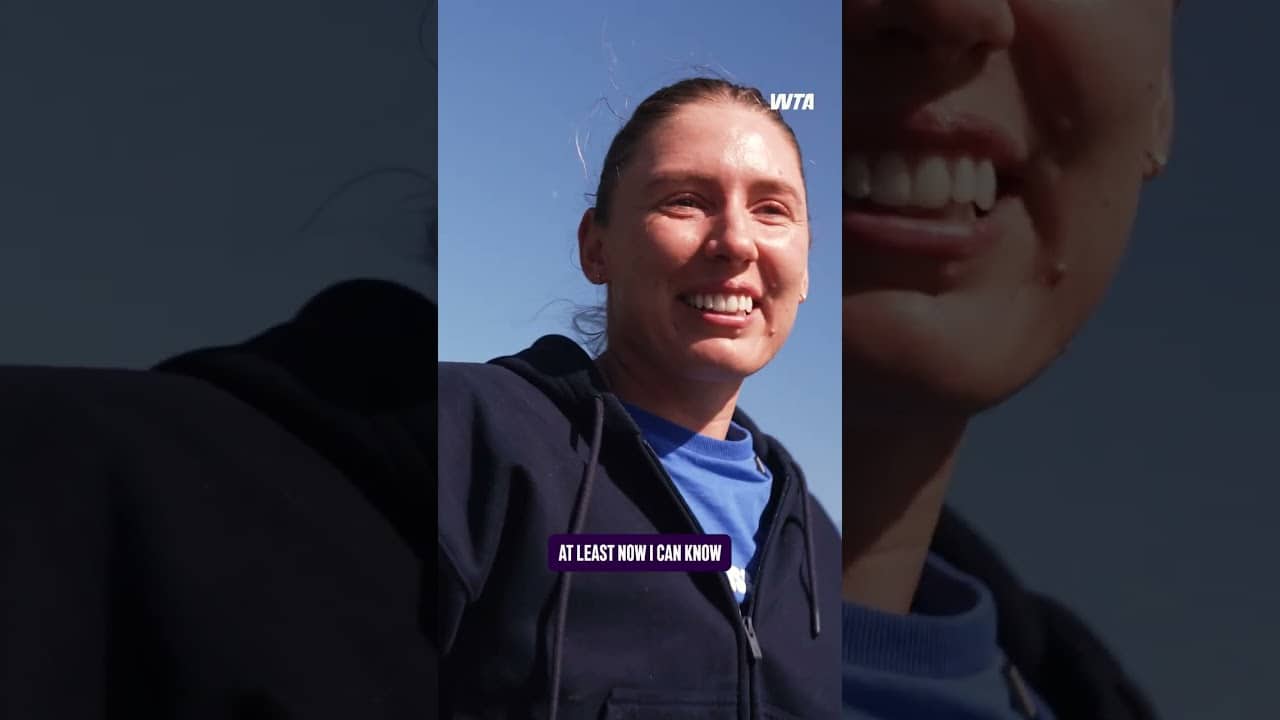 How did Alexandrova do this?! 🤯 Watch the Impossible Dropshot Challenge on YouTube now! 📺