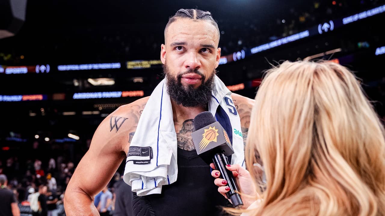 Dillon Brooks Postgame On-Court Interview after win vs Dallas Mavericks
