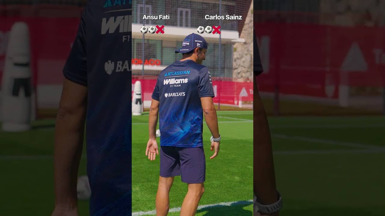 Carlos Sainz x Ansu Fati - Nothing but Net Challenge Clip