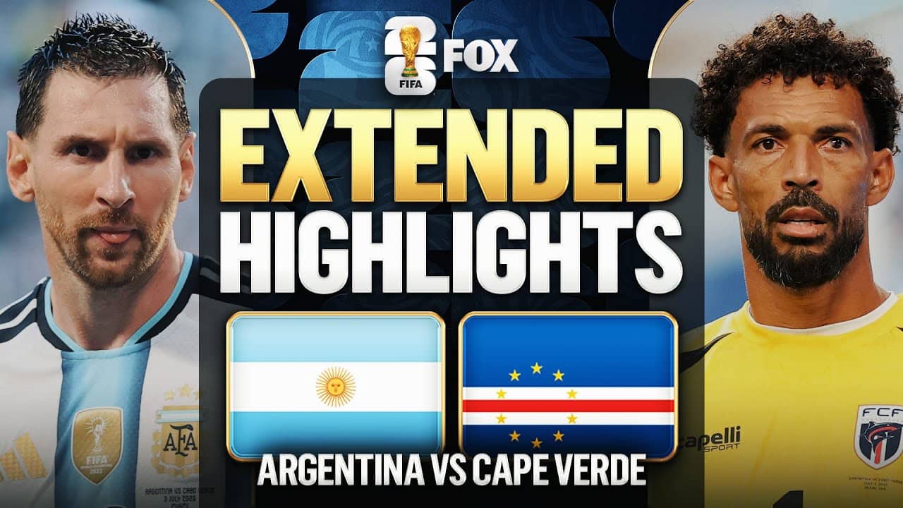 Argentina vs Cape Verde Highlights 🌎🏆 2026 FIFA World Cup™ | Round of 32