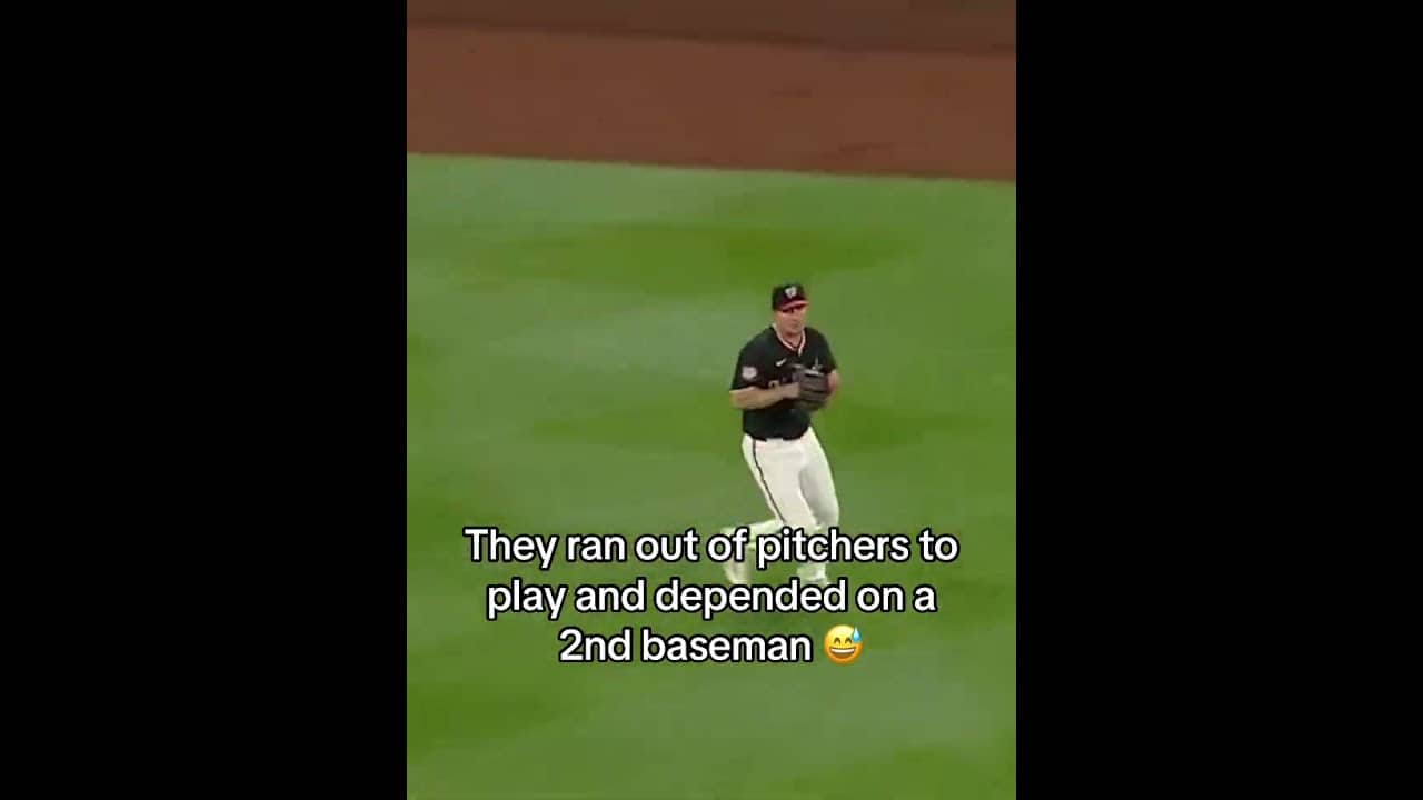 When the Nats ran out of pitchers 👀