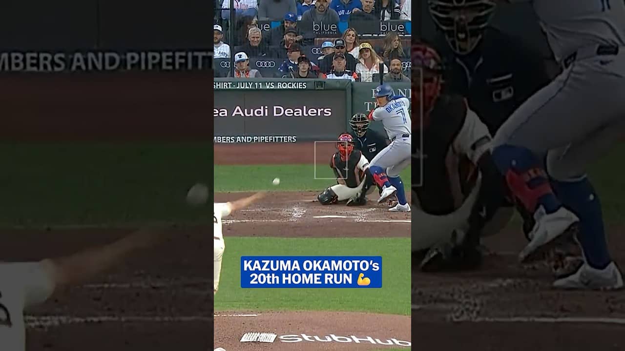 Kazuma Okamoto hits home run No. 20! 💪