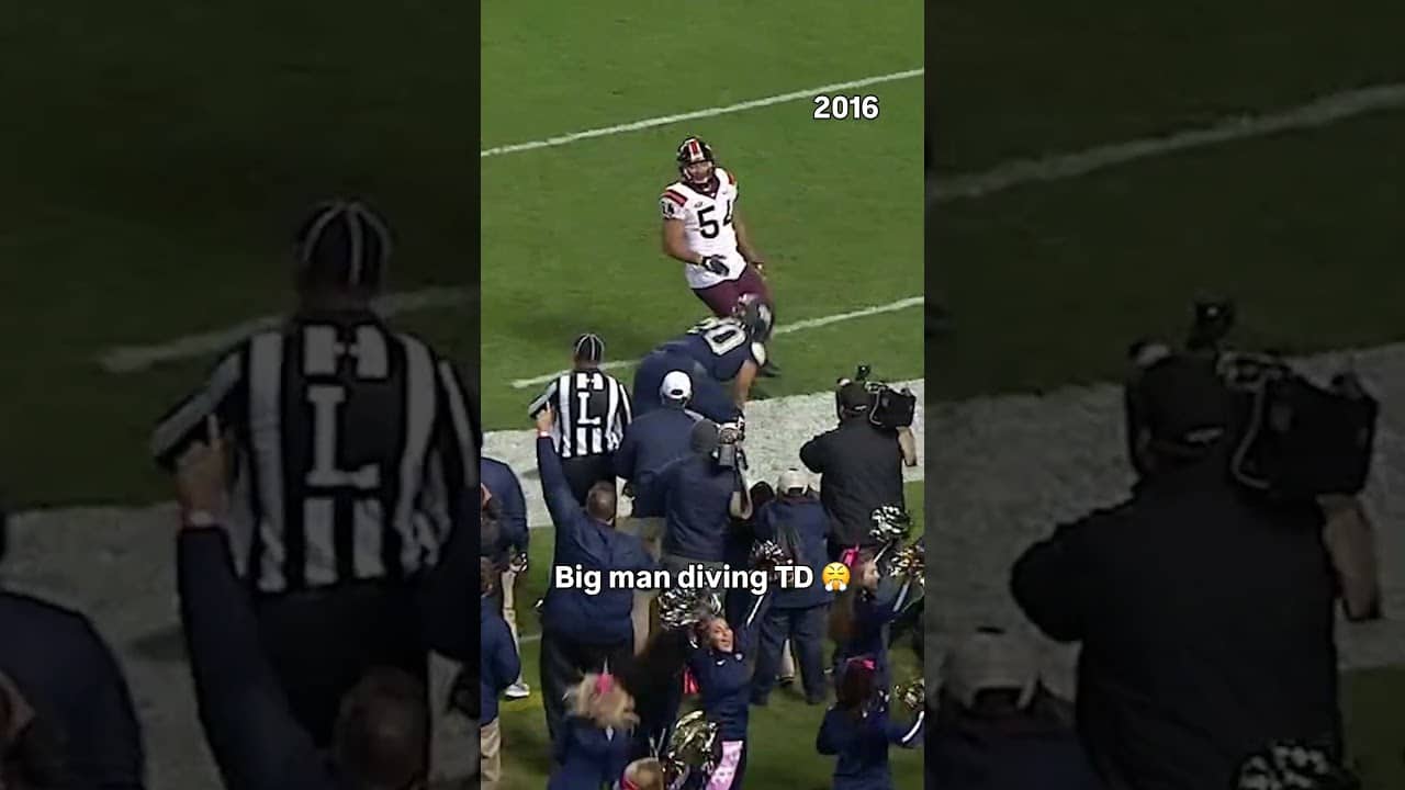 The offensive lineman scored 🫡 #pittsburghpanthers #accfootball #collegefootball