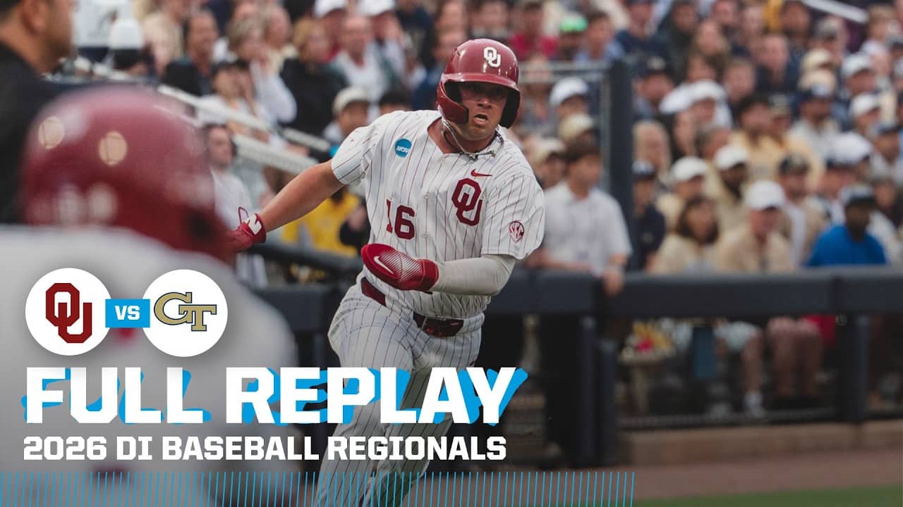 Oklahoma vs. Georgia Tech: 2026 NCAA baseball regional finals | FULL REPLAY