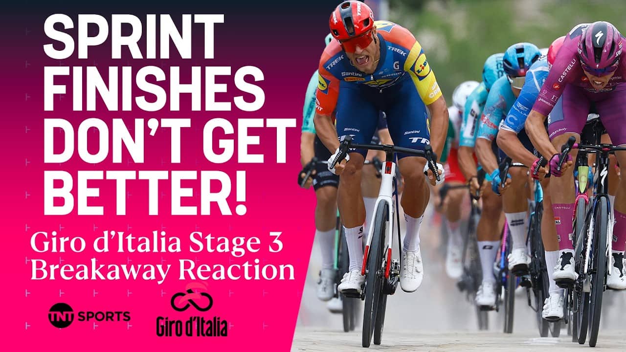 Giro d'Italia Stage 3 REACTION: THRILLING three-way photo finish decides stage in Sofia 🍿